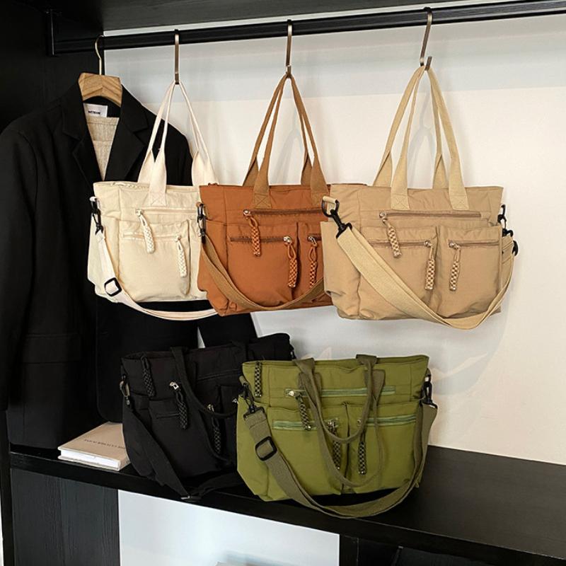 Casual Large Capacity Women's Crossbody Bags Nyl Multi-pocket Commuter Ladies Shoulder Bag Fashi Travel Female Handbag Tote