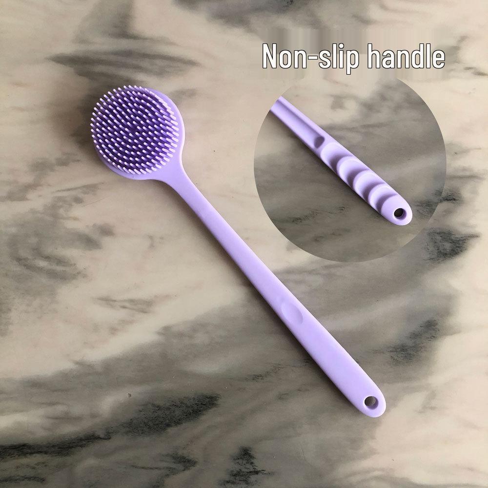 Silicone Long-Handle Exfoliating Shower Brush & Back Scrubber