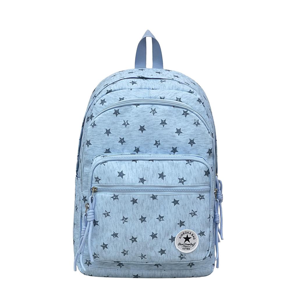 Zaino nuovo stella, zaino a grande capacità semplice per studenti, scuole medie, superiori, accademie, zaino versatile, alla moda per uomo e donna