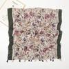 Retro Mori Girl Japanischer Literarischer Baumwolle Leinen Quasten Schal - Vielseitiger Sonnenschutzschal mit Druck Patchwork