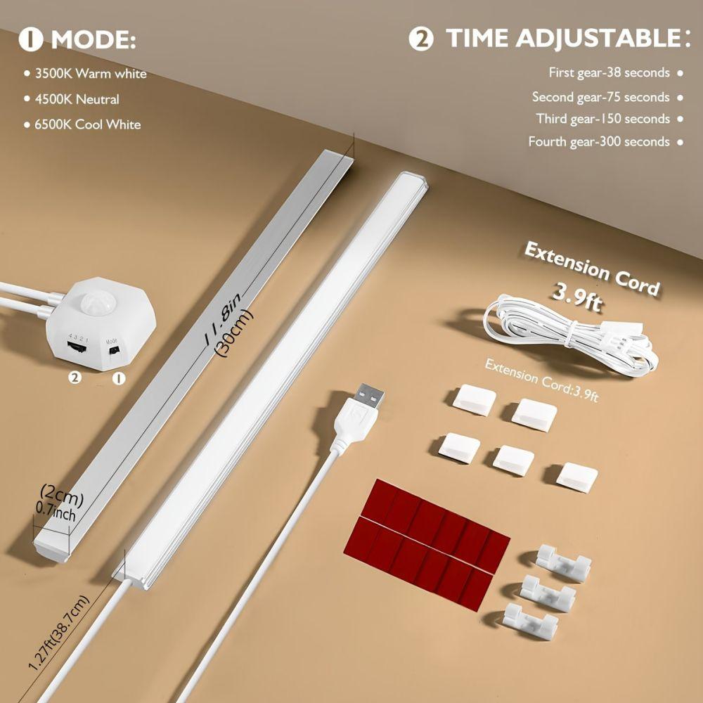 Sensor Motion Light LED Sensor Cabinets Lights USB LED For Kitchen Cabinet Bedroom Wardrobe Indoor Lighting Circular Night Light