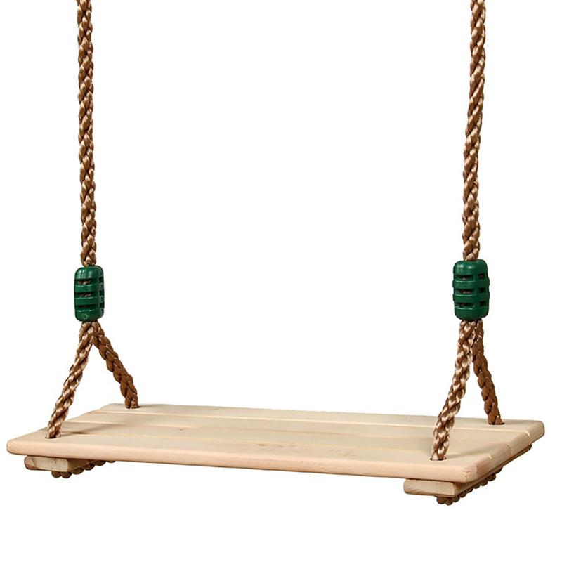 

For Polished Four-Board High-Quality Anti-Corrosion Wood Swing Outdoor Indoor Pastoral Wooden Swing for Adults Children #W0 China Mainland