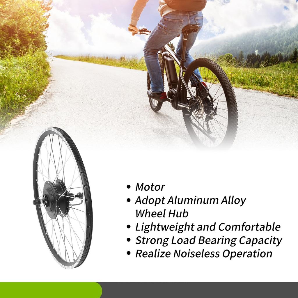26 Inch 500W Electric Bike Hub Motor Kit Front Drive Gear Motor And LCD Display Panel Kit For Electric Bicycles 48V