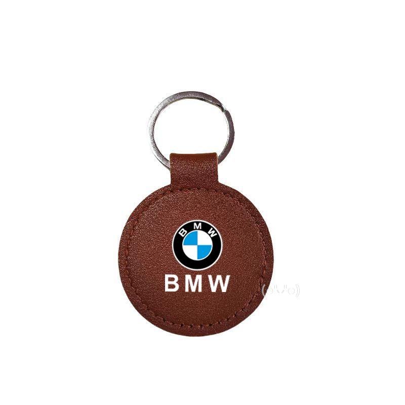 Leather Car Badge Keychain Keyring Styling Key Ring Pendan Gifts For BMW M 1 2 3 4 5 7 Series X6 X7 F10 F30 E46 E60 Car Sticker npdf01
