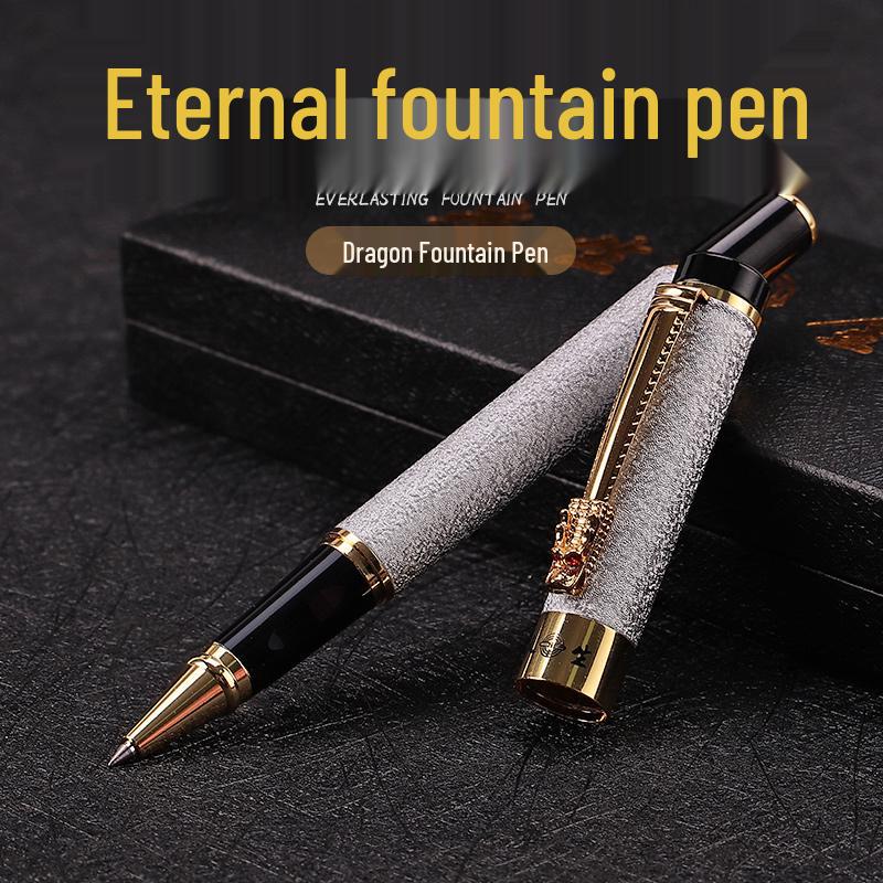 Universelle Schwarze Kugelschreiber-Mine mit Rundspitze - Metall Carbon, Neutral und Nachfüllbar