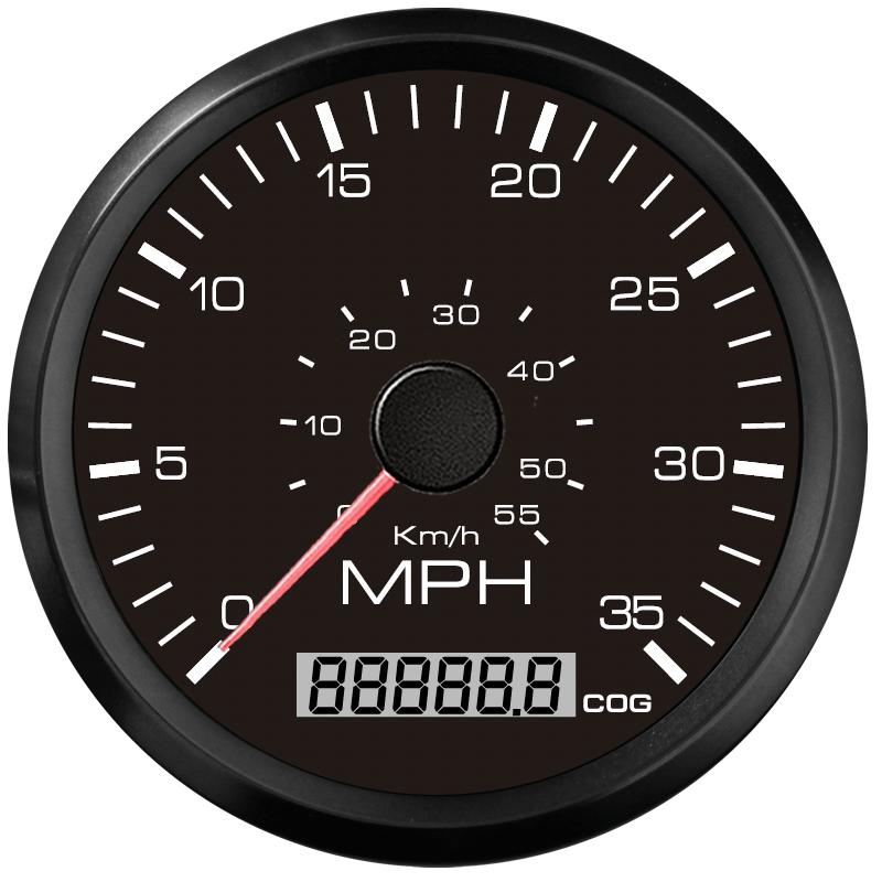 Universal 85MM GPS Speedometer Gauge for Motorcycle Marine Boat Truck 125 200 Kmh MPH Speed Gauge Meter