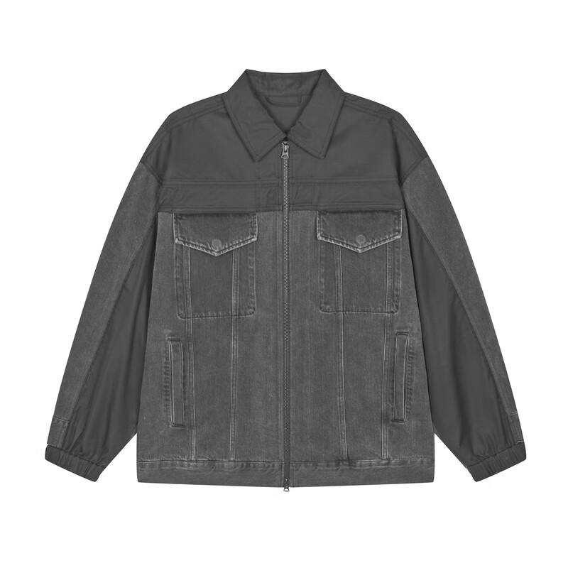 CROQUIS Men's 2024 Autumn Loose Fit Lapel Long Sleeve Jacket
