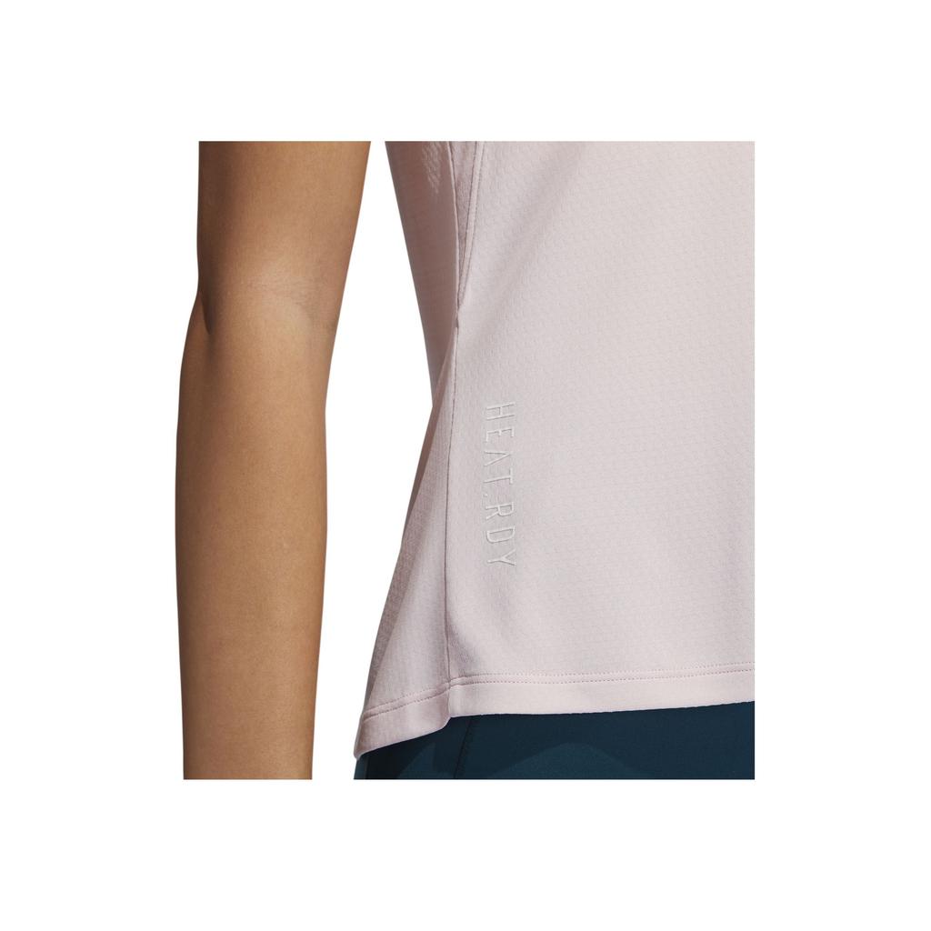 Adidas Heat.Rdy Focus High-Intensity Training Short Sleeve Tee Women Tops Pink H20746