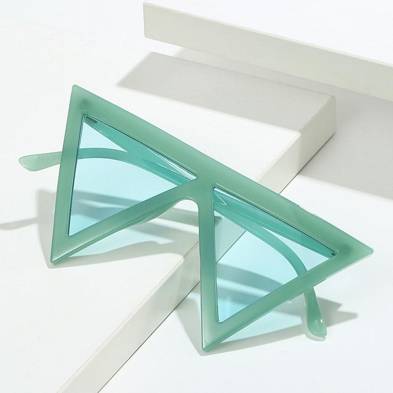 Modne Stylowe Damskie Okulary Przeciwsłoneczne Trójkątny Kształt Okulary Przeciwsłoneczne Antyrefleksyjne Kobieta Okulary Przeciwsłoneczne na Wakacje Podróże dla Kobiet