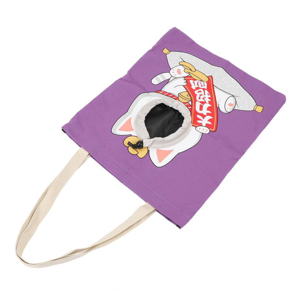 Pet Shoulder Carrying Bag Cute Head Out Canvas Portable Travel Cat Carrier Bag for 0 To 8kg Small