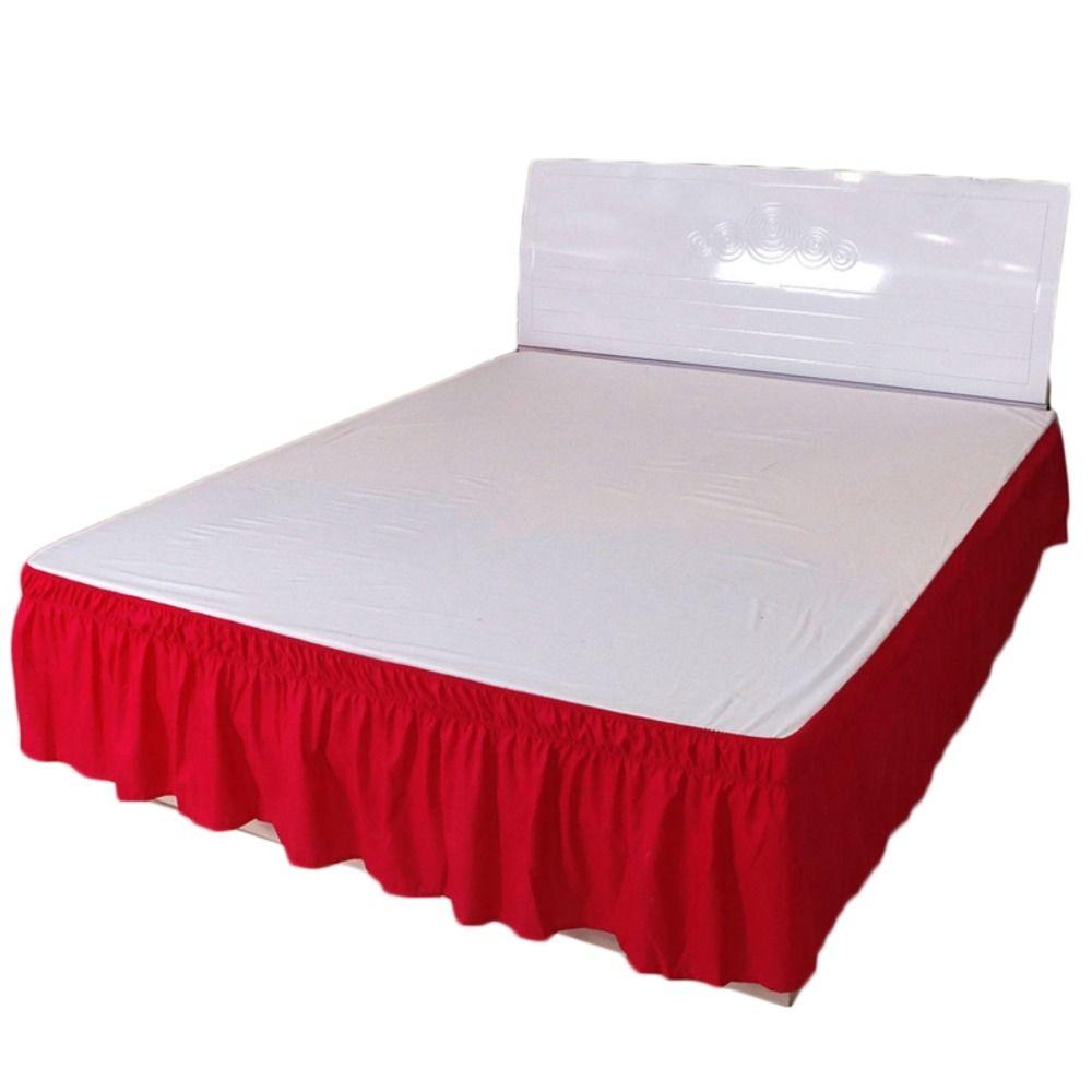 Ruffles Bed Dust Cover Princess Style Bed Sheet Soft Bed Skirt  Household