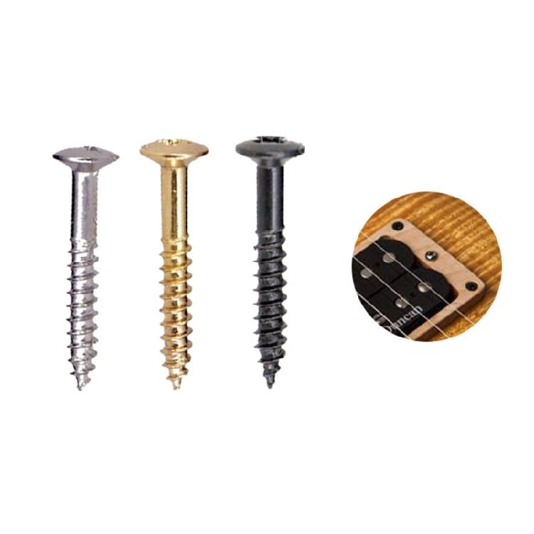 10Pcs Guitar Humbucker Pickup Rings Mounting Screws Replacement Stainless Steel Pickup Frame Surround Screws Enduring