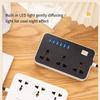 2m Extension Cord Surge-Protected Power Strip Universal Plug Electrical Socket  Multi-function