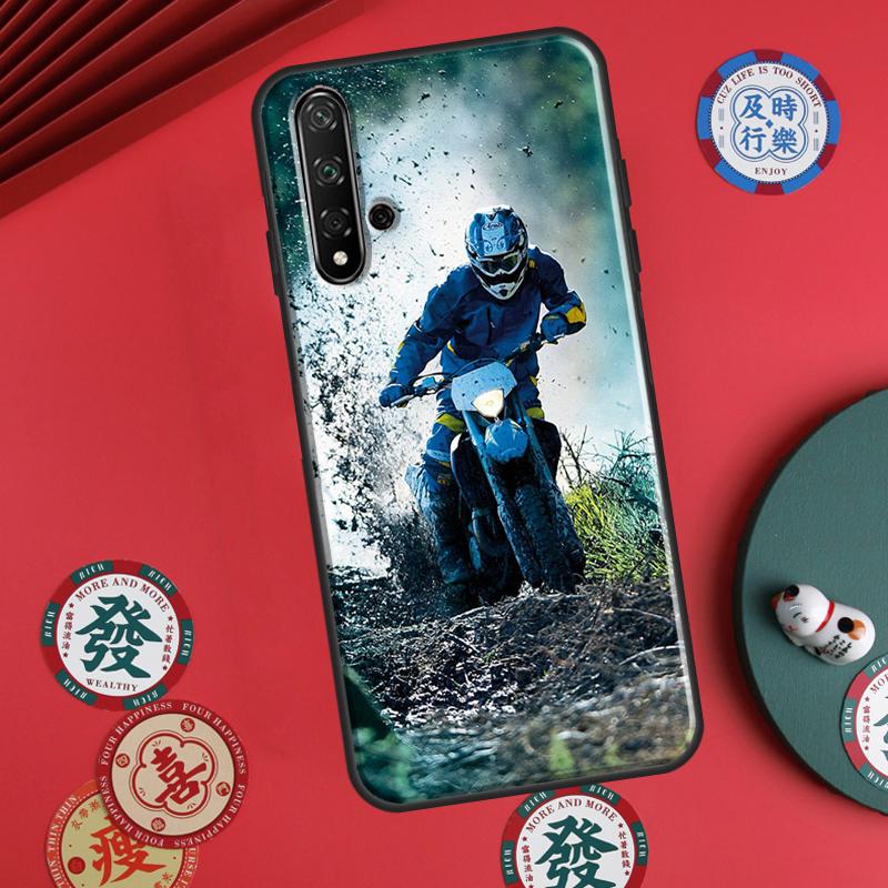 Moto Cross Motorcycle Sport For Huawei P20 P40 P30 Lite P60 Pro Nova 12s 11i 12i 10 9 SE 5T Y91 Y90 Y60 Y70 Y72 Y61 Case