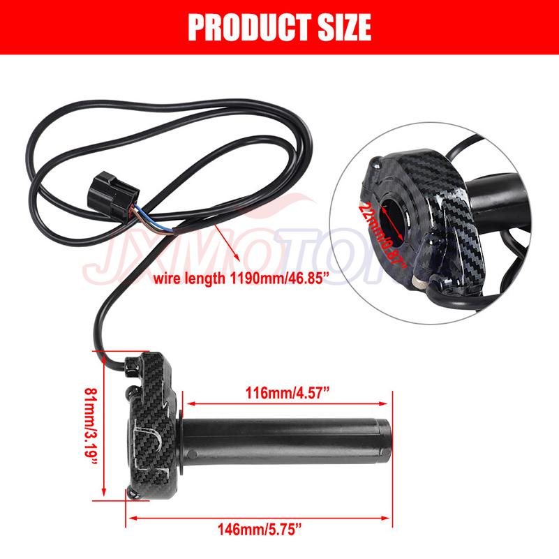 Carbon Fiber Color Motorcycle Accessories Throttle Turn Grip For Surron Sur-Ron X/S Lightbee Light Bee S X Electric Bike Throttles 2