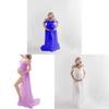 Basic Maternity Dress With Chiffon Fabric For Photoshoot And Summer Wear