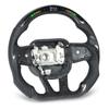 Carbon Fiber LED Display Shift Lights Steering Wheel Perforated Leather Replacement for HELLCAT