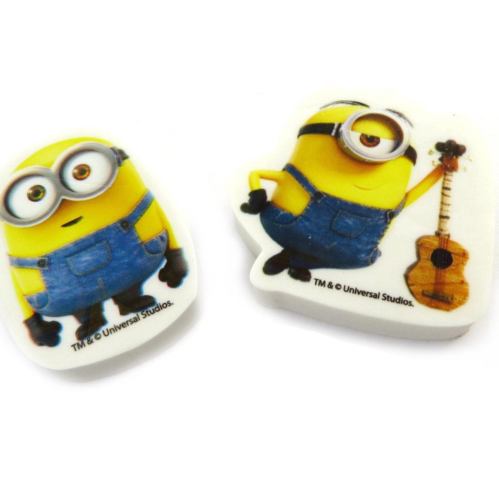 MINIONS [M9233] - 2 'Minions' Erasers