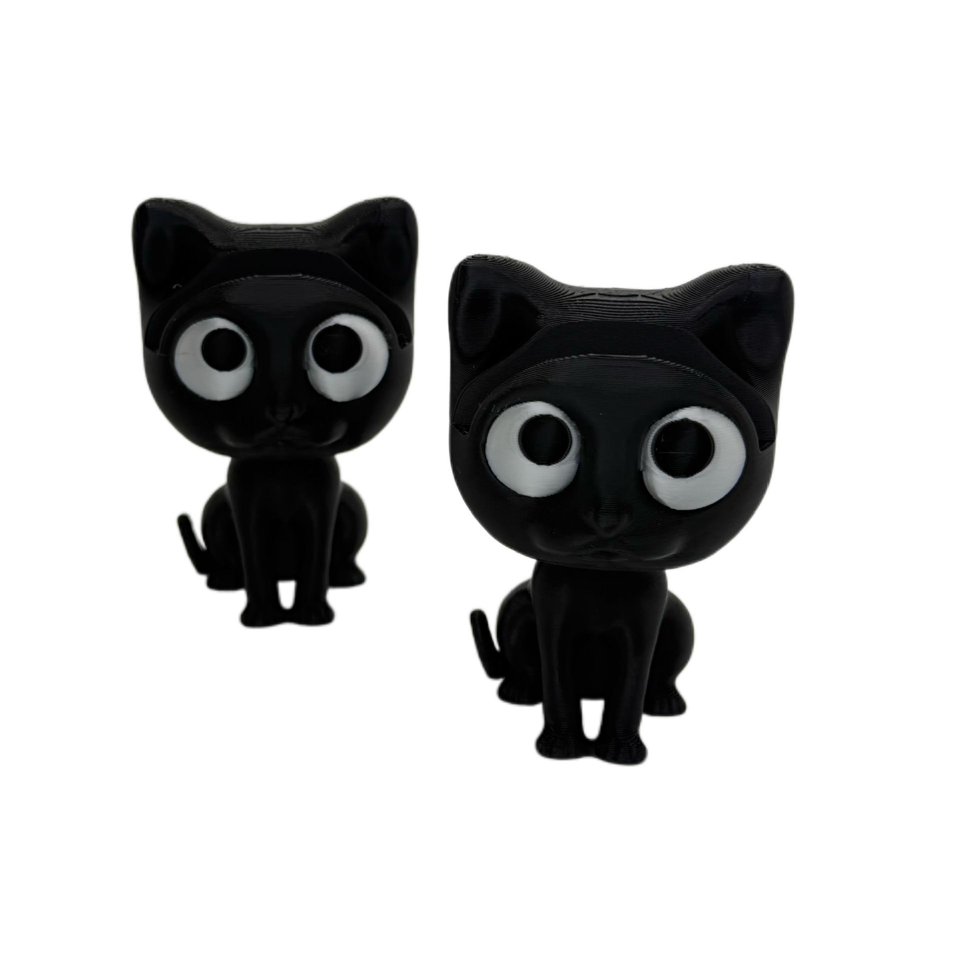 3D Printed Cute Black Cat Glasses Display Stand