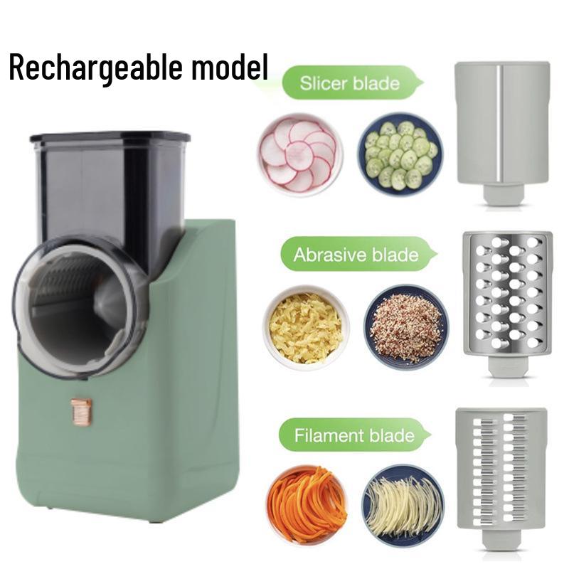 Electric Vegetable Chopper & Slicer: Cutter, Grater, Potato Slicer