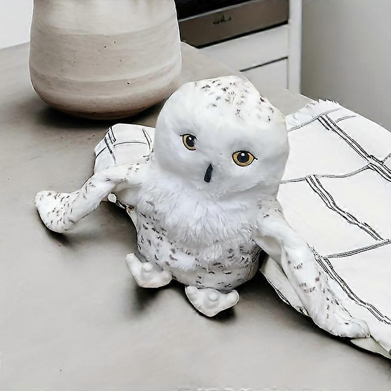 Owl Hand Puppet Plush Toy, 20cm/7.8in Animal Cartoon Finger Story Doll, Educational Baby Toy for Family Play & School Performance