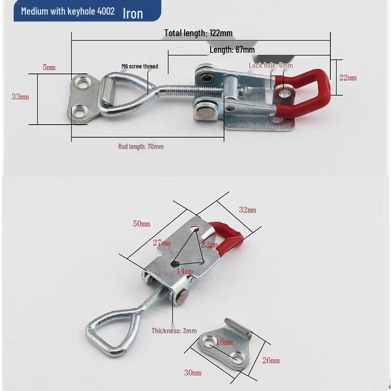 Verstelbare 304 Roestvrij Staal Klemhendel Sluiting Lock Gesp 4001 4002 03
