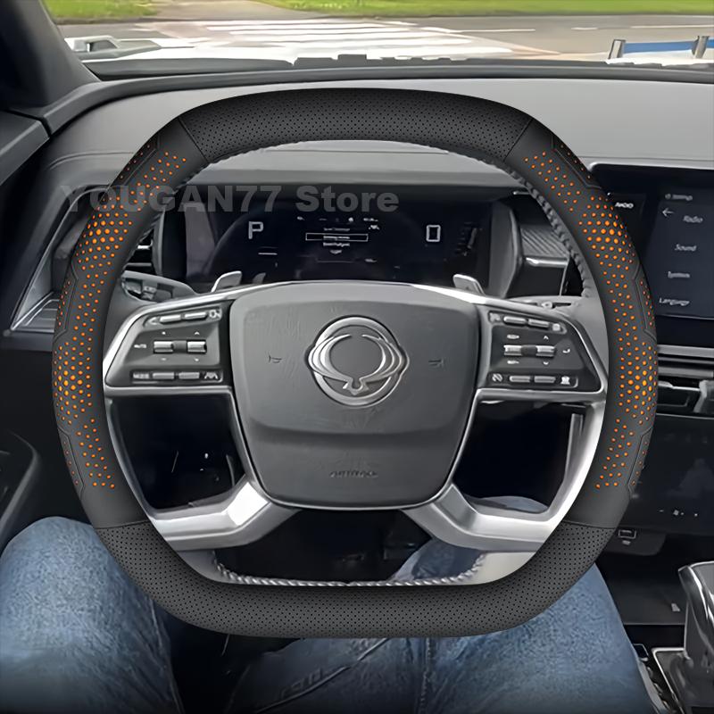 Housse de volant en cuir pour KGM Ssangyong Torres Actyon 2023-2026 Toutes les nouvelles Auto KGM Ssangyong Actyon Accessoires 2025