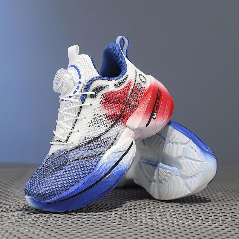 

Youth single mesh breathable mesh shoes summer hollow non-slip children s sports shoes medium and older children s soft-soled shock-absorbing ru 40/inner length 25.7cm