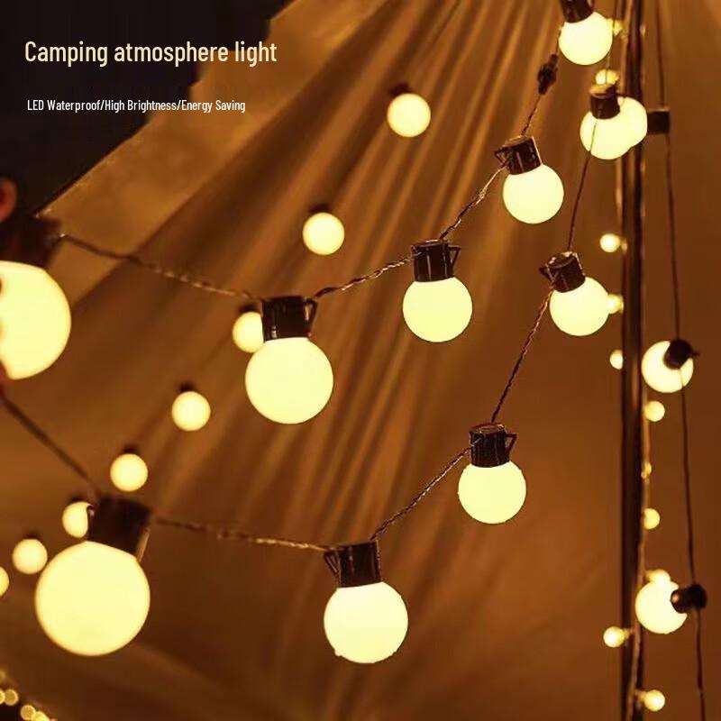Outdoor Camping LED Globe String Lights