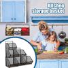 Wall Mounted Kitchen Storage Basket Onion Ginger Garlic Storage Frame Durable Wire Storage Rack Perforation-free Vegetables Case