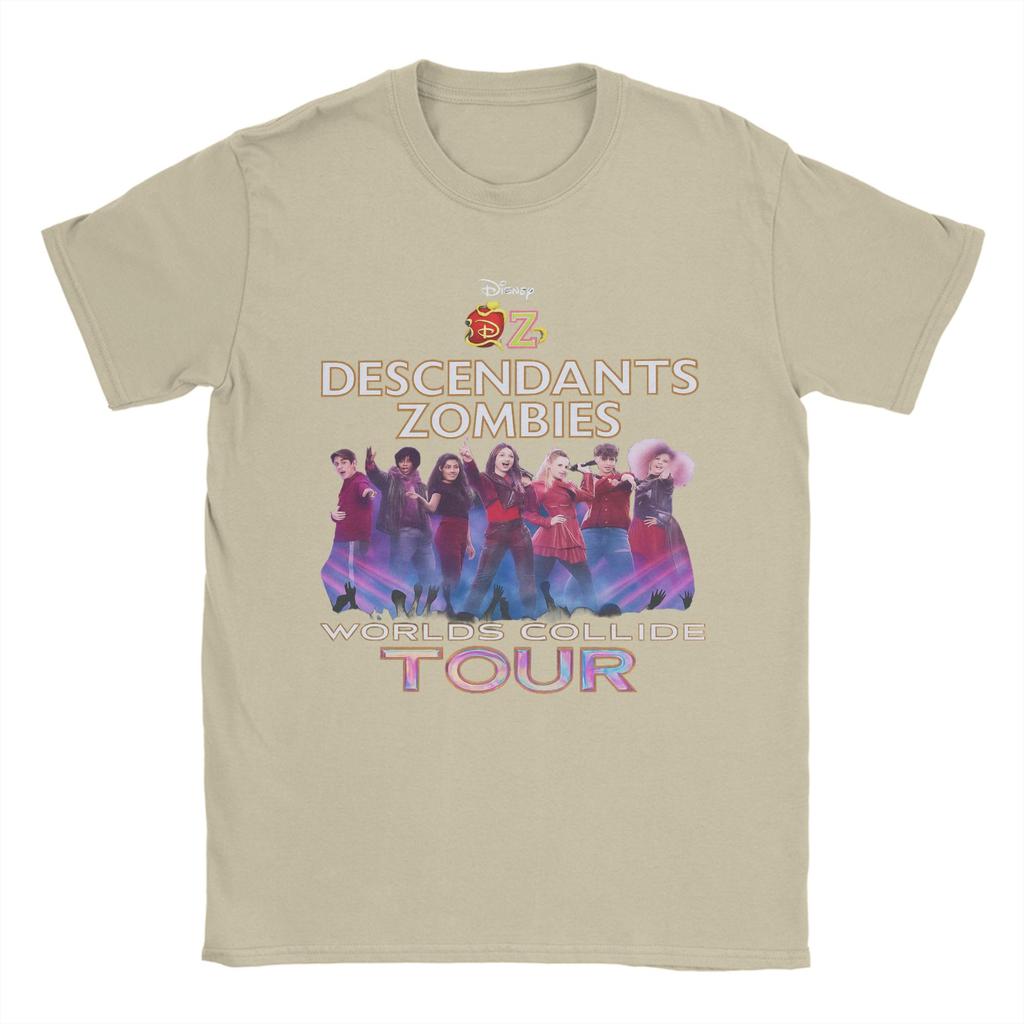 Printed Descendants Zombies Collide Tour Concert Music Festival 2025 Tshirts Unisex 100%Cotton O-neck Summer Clothing