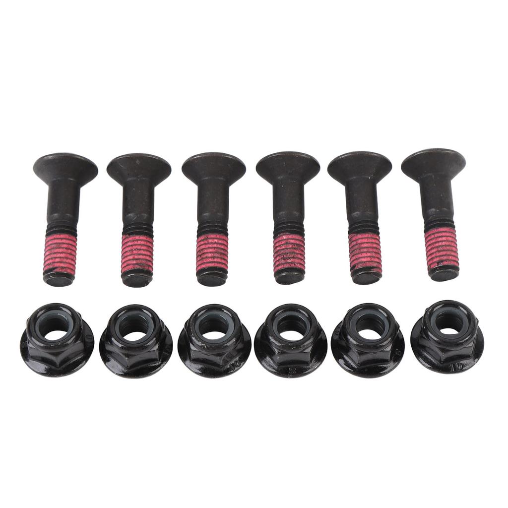 6 Sets Sprocket Bolt and Nut Kit M8 X 32mm Iron Motorcycle Sprocket Bolts Nuts Kit for YZ YZF