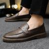 Herrenschuhe Neuer Stil Lässige Lederschuhe Trendige Weiche Leder Slipper Herren Slip-on Leichte Fahrschuhe