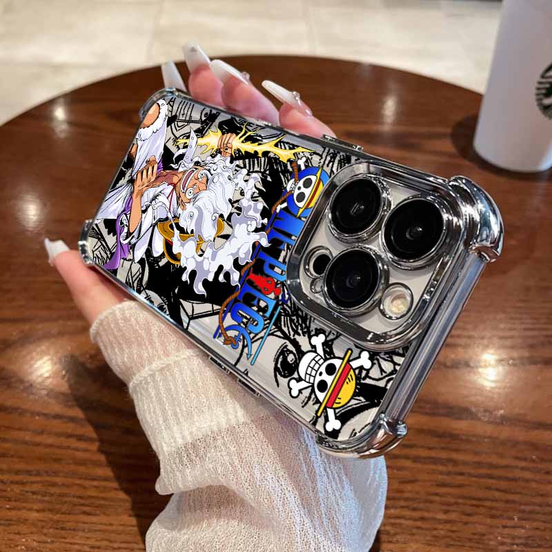 

Ones Pieces Luffys Zoros Phone Case For Samsung S26 S25 S24 S23 S22 S21 S20 FE Note20 Edge Plus Ultra 4G 5G Anti Fall Airbag Samsung S20 FE