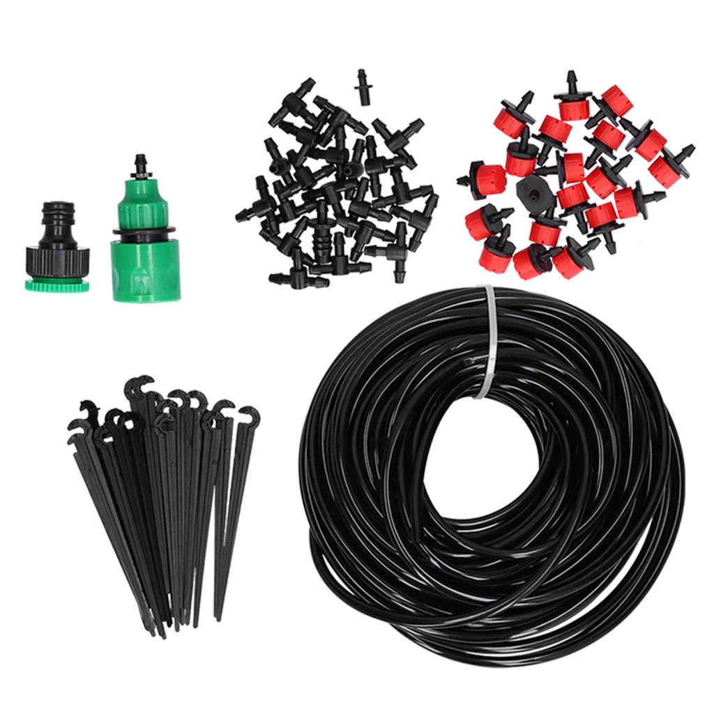20M 4/7 Hose Garden Irrigation System Automatic Drip Irrigation Kit Adjustable Dripper for Home