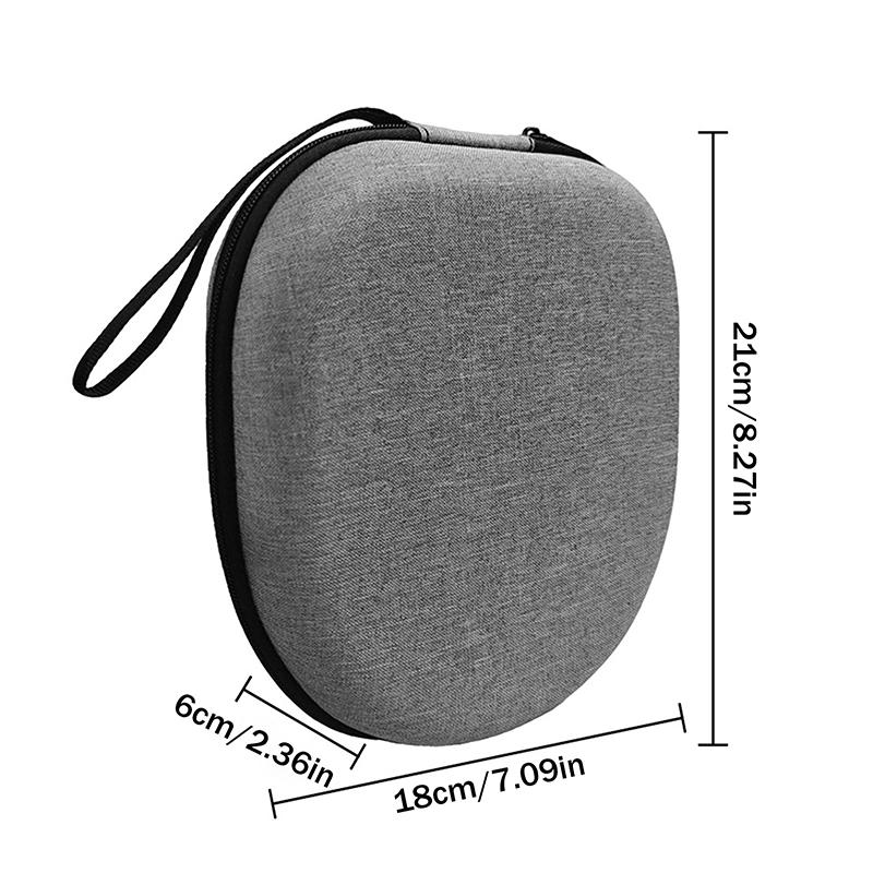 High-Capacity Headset Headphone Case Earphones Shockproof Storage Box Hard Shell Eva Headphone Zipper Protective Bag Universal