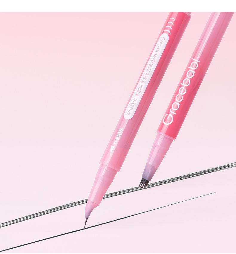 Gracebabi Dual-Ended Long-Lasting Eyebrow Pencil for Natural, Bold Brows - Beginner Friendly and Fade-Resistant.