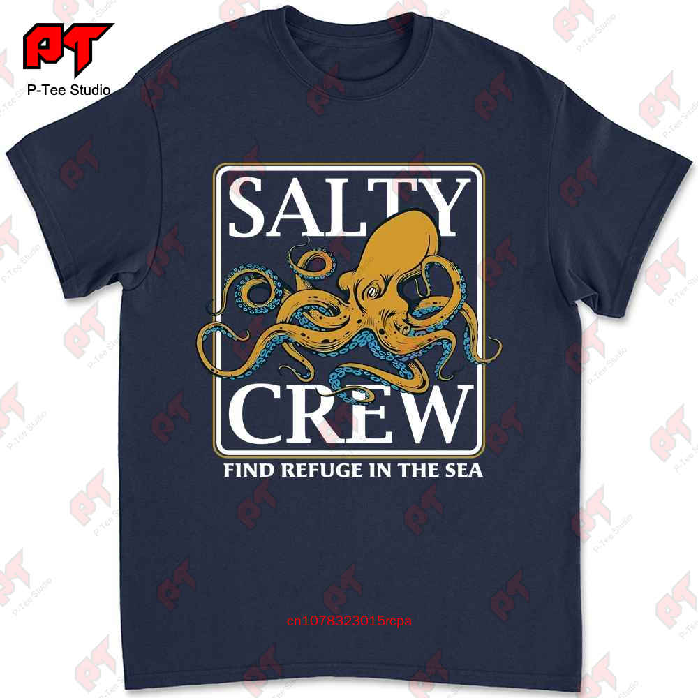 Salty Crew Ink Slinger T-Shirt Schwarz Neu STZR
