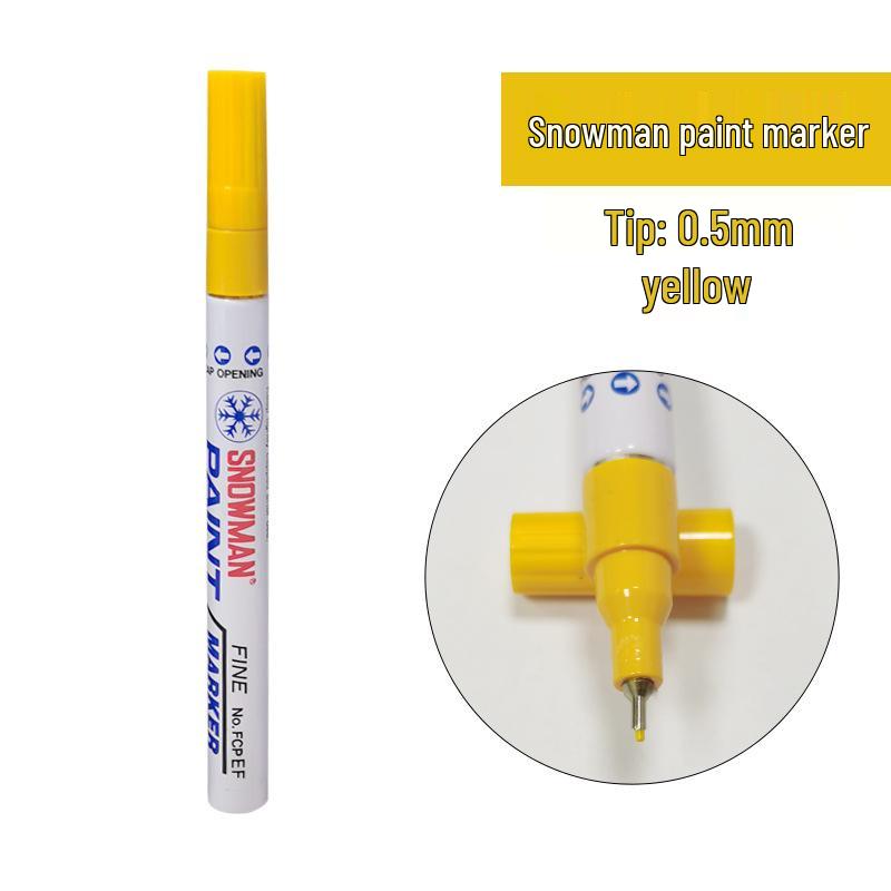 

Япония Yeti Extra Fine 0,5 мм Водостойкий и термостойкий промышленный маркер, устойчивый к спирту, не выцветающий жёлтый