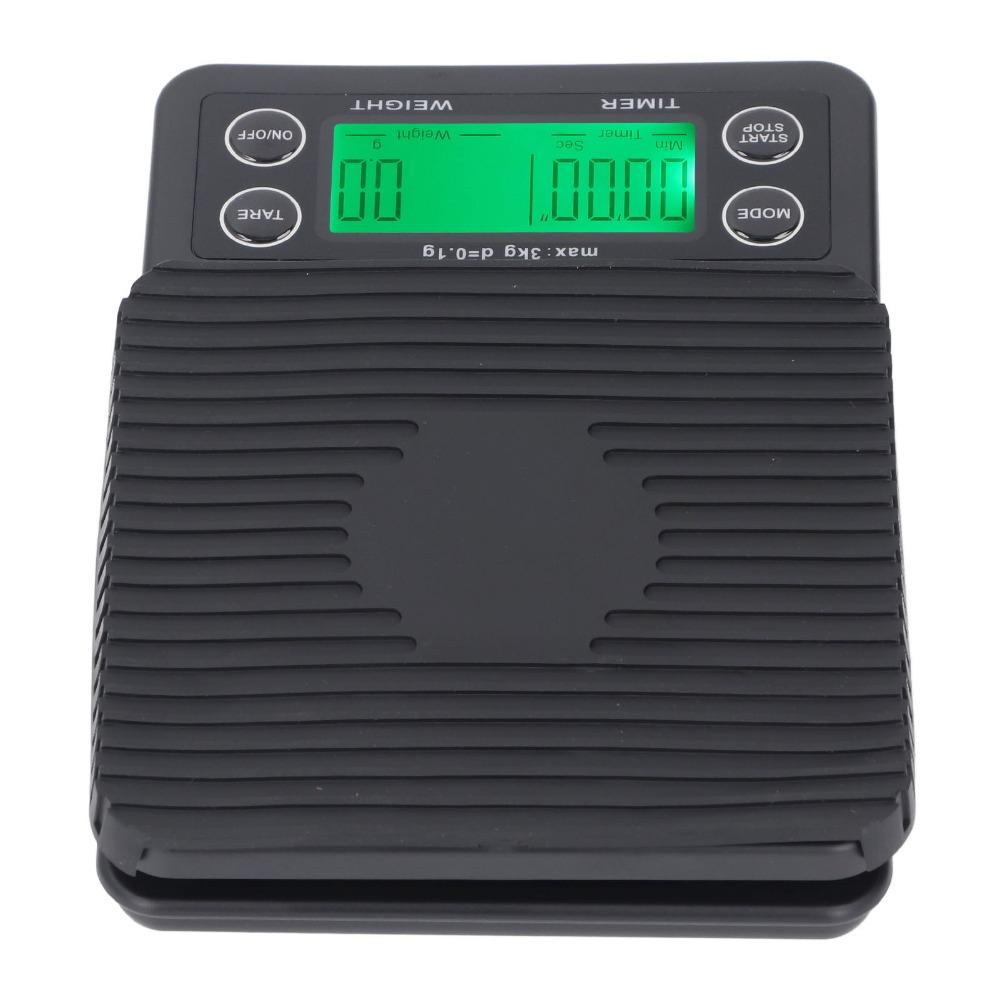 3kg Range Coffee Scale Timer 0.1g Accuracy Kitchen Food Scale Durable Coffee Scale  Kitchen Use