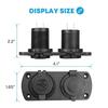 Dual USB 12V Car Charger Adapter Cigarette Lighter Socket Splitter Power Outlet for Auto Boat Motorcycle Marine RV DIY