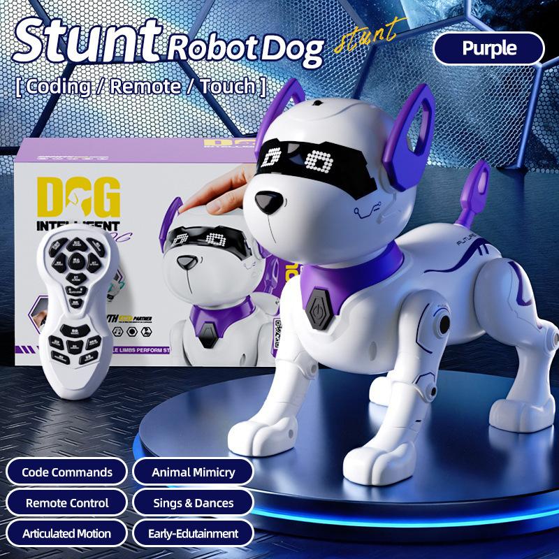 Intelligent Robot Dog Toy Remote Control Programmable Smart Interactive Puppy Sing Dance Stunt Music Kids Gift