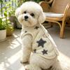 Double-Sided Fleece Puppy Jacket | Warm Vest for Pets & Cats | Heart Pattern Dog Clothes | Button-Back Open Vest for Maltese