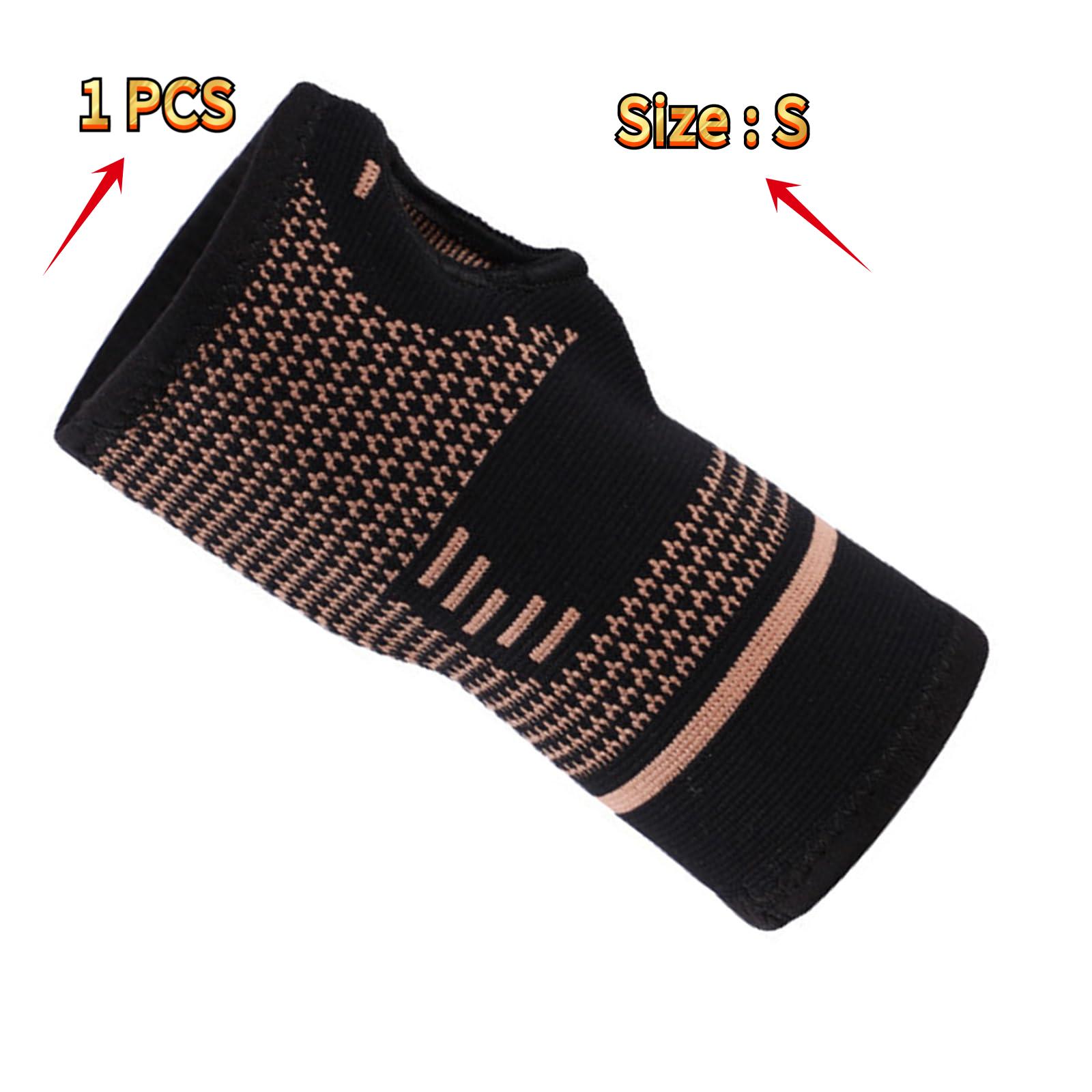 

Спортивный компрессионный браслет на запястье, поддерживающий рукав, эластичная перчатка для ладони (1 шт ) S