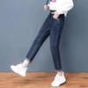 High-Waisted Elastic Women's Dad Jeans: 2025 Winter/Autumn, Plus Size, Loose, Versatile, Slimming Harem Pants