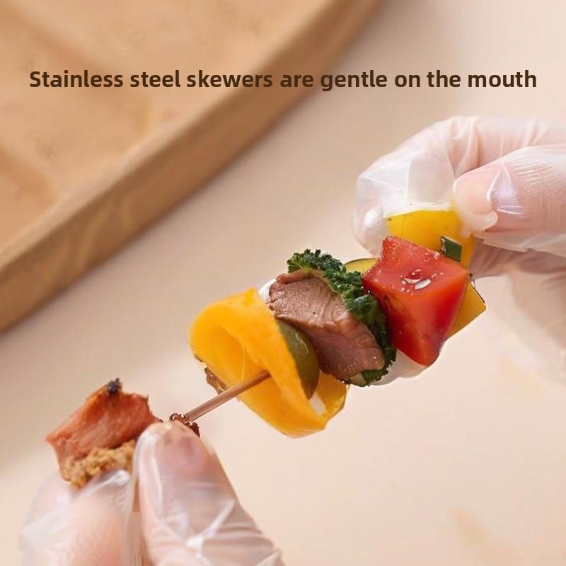 Air Fryer Grill, Household Stainless Steel Upright Meat Roasting Rack, Meat Skewer Holder, Meat Skewer Stand, Barbecue Skewer