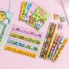 6Pcs School Supply Gift Set with Cartoon Box Elementary Student Stationery Kit for Back To School Kid Learning Essentials Birthday Holiday Present