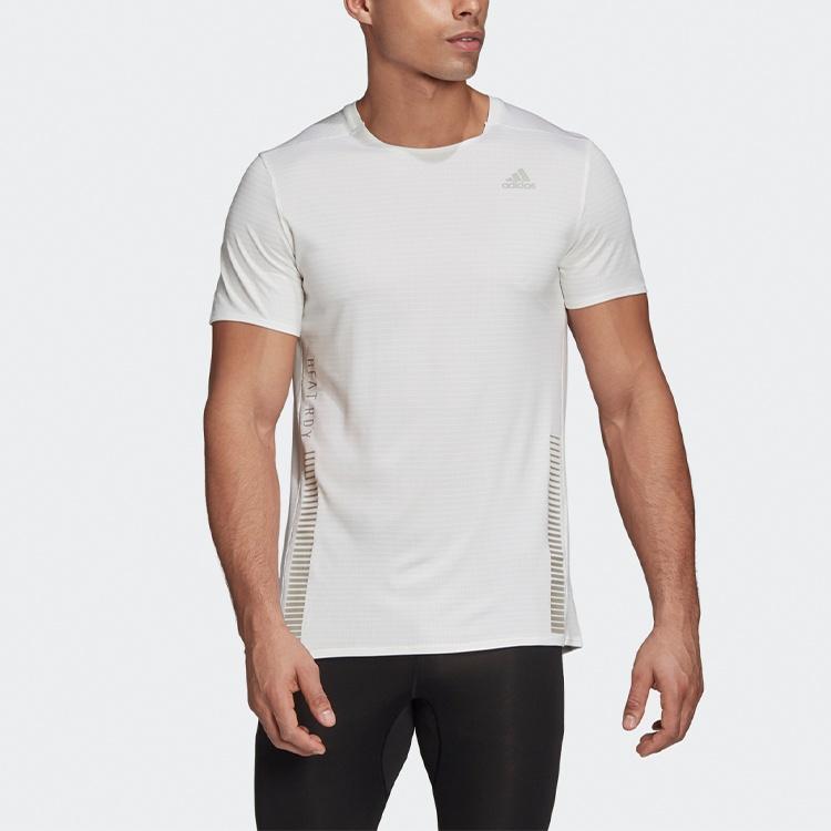 adidas Premium Tee M Casual Running Sports Round Neck Short Sleeve White Men's GL2007