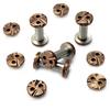 10 Sets M4 Thread Knife Handle Stainless Steel Lock Screws Folding Knives Shank Spindle Axis Rivets DIY Make Accessories Nails