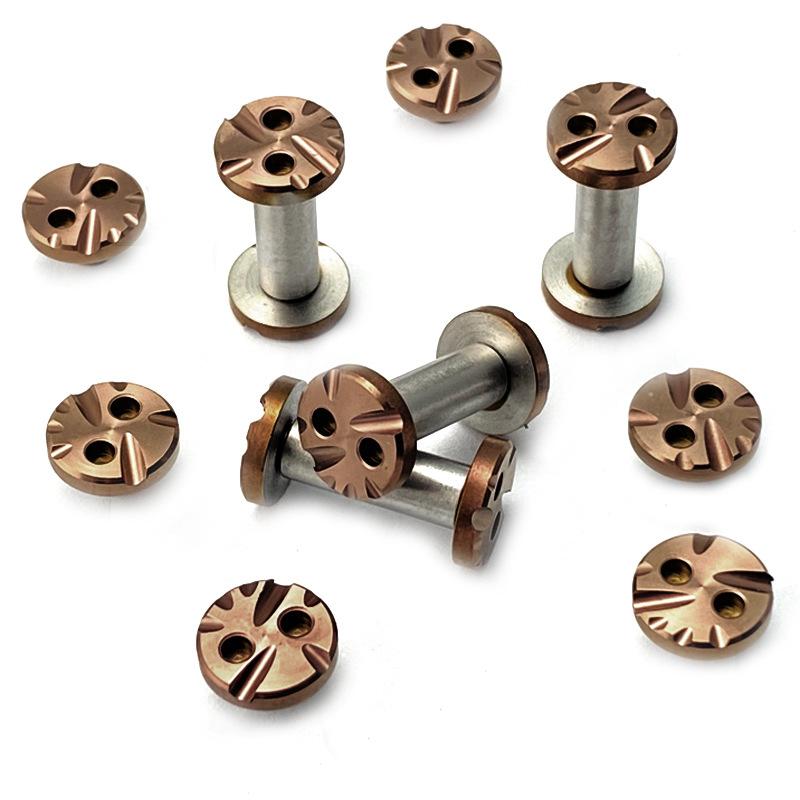 10 Sets M4 Thread Knife Handle Stainless Steel Lock Screws Folding Knives Shank Spindle Axis Rivets DIY Make Accessories Nails